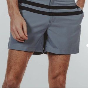 Button Front Swim Trunk